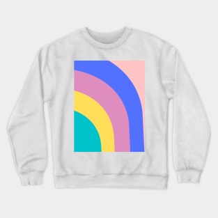 Boho positive vibe rainbow pattern Crewneck Sweatshirt